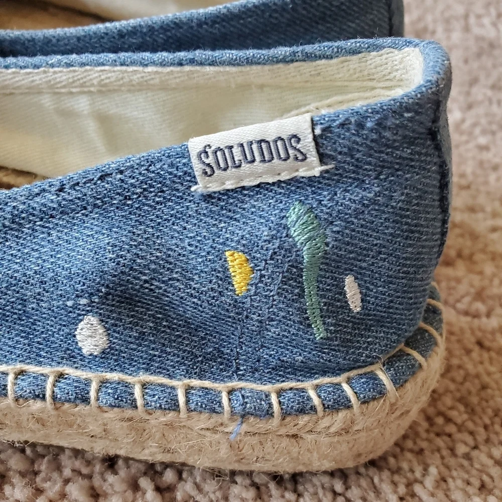 Soludos Splattered Paint Espadrilles Size 8